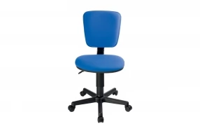 Кресло детское CH-204NX Ткань/Пластик/Металл, Синий (ткань)/Черный (пластик)