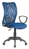Кресло CH-599AXSN Ткань/пластик/сетка, Синий TW-10N (ткань)/Синий TW-05N (сетка)/Чёрный (пластик)