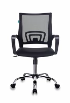 Кресло CH-695NLTSL Ткань/Сетка/Пластик/Металл, Черный TW-01 (сетка)/ Черный TW-11 (ткань)