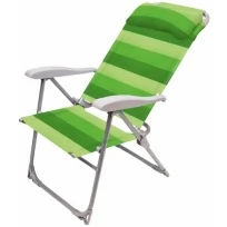 Кресло-шезлонг складное К2, 75x59x109 см, цвет зелёный