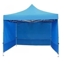 Тент-шатер «Простор» раздвижной 3x3x2,5м, 3 стенки, синий