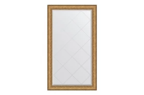 Зеркало в раме с гравировкой медный эльдорадо